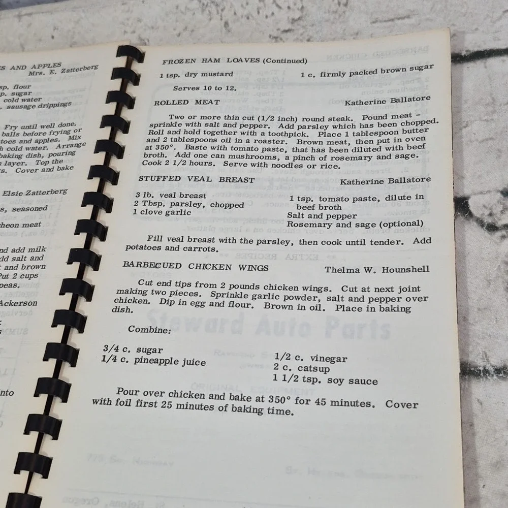Community Vintage Cookbook St Helens Business Professional Women's Club‎